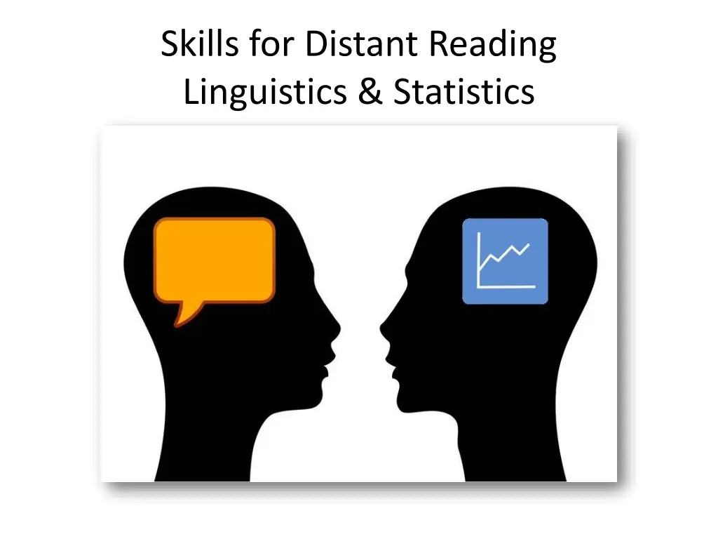 skills for distant reading linguistics statistics