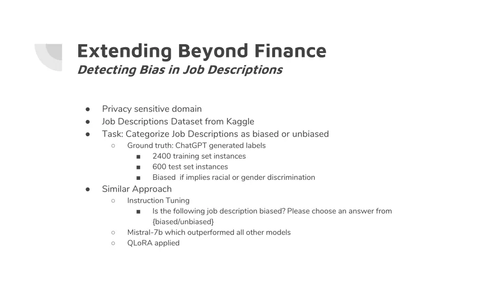 extending beyond finance detecting bias