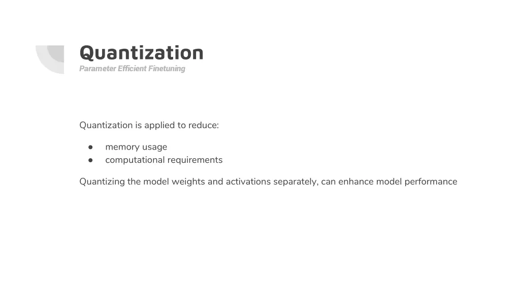 quantization parameter efficient finetuning