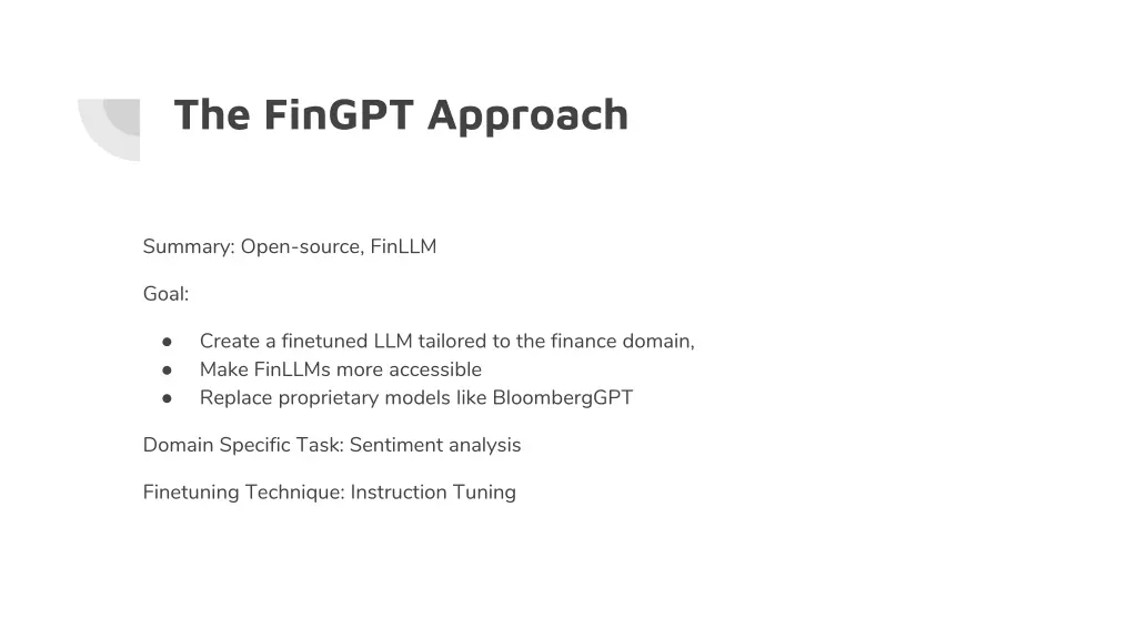 the fingpt approach