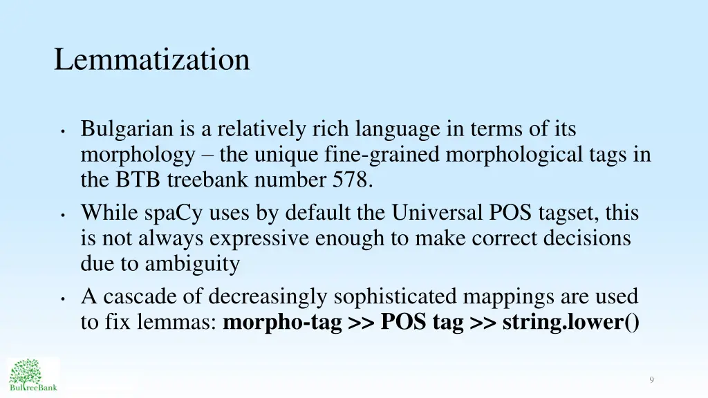 lemmatization