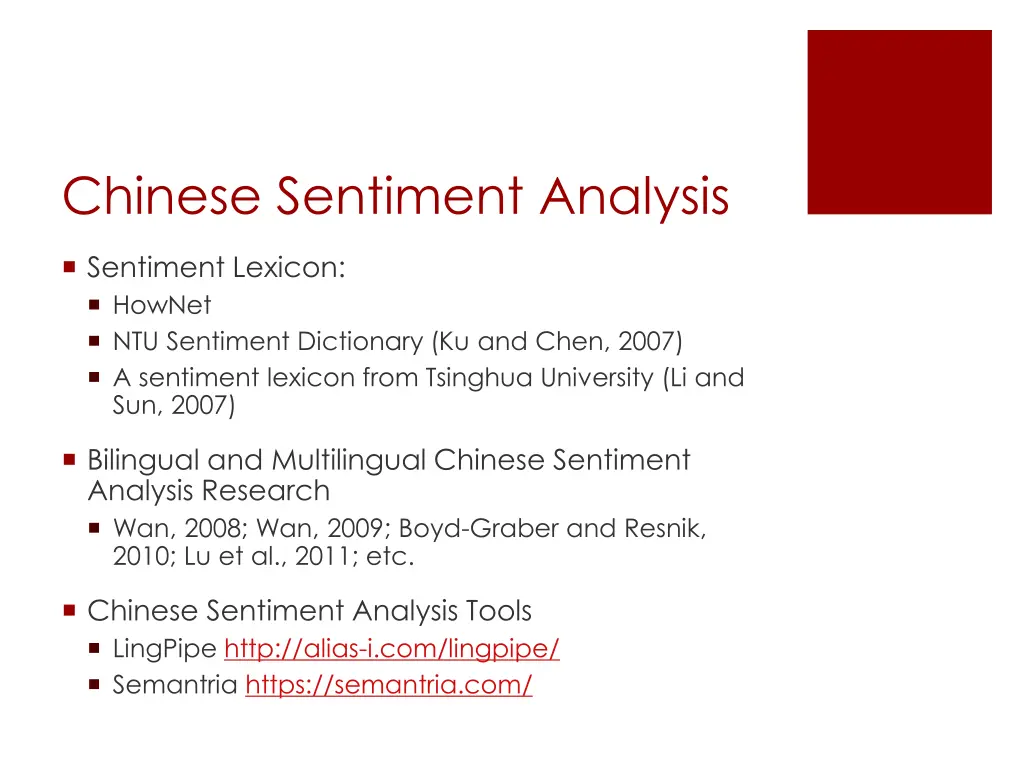 chinese sentiment analysis