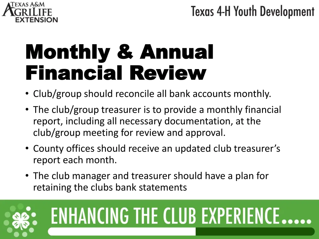 monthly annual monthly annual financial review