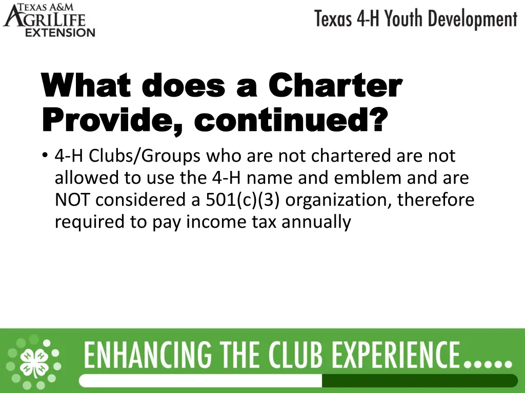 what does a charter what does a charter provide 1