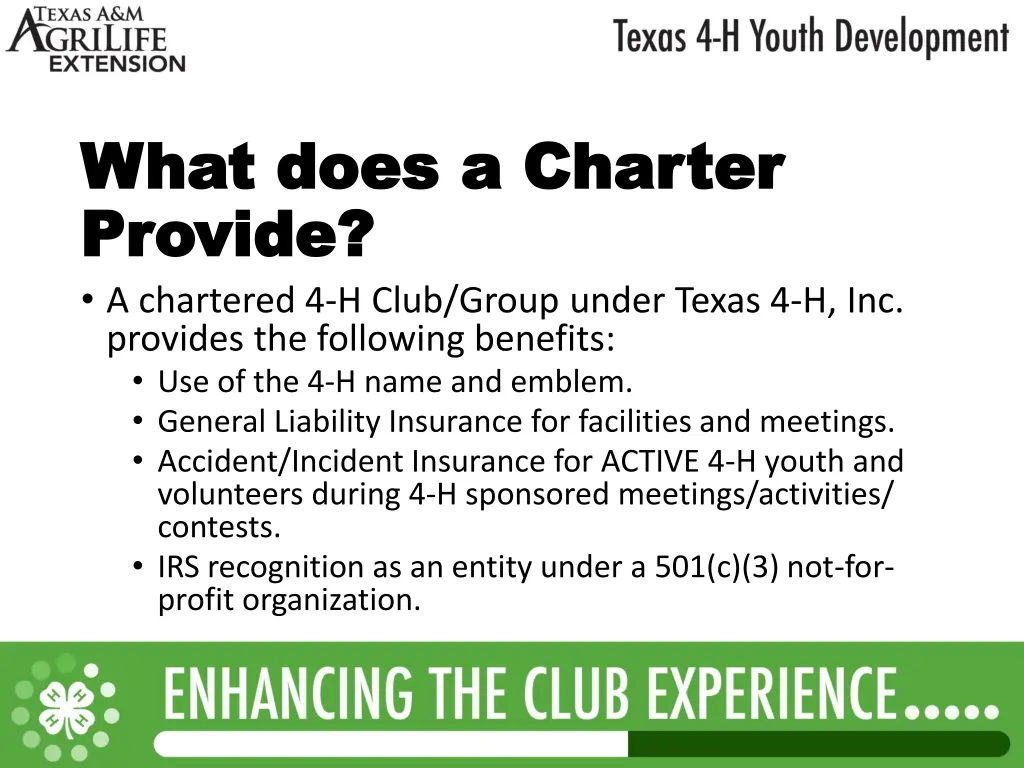 what does a charter what does a charter provide