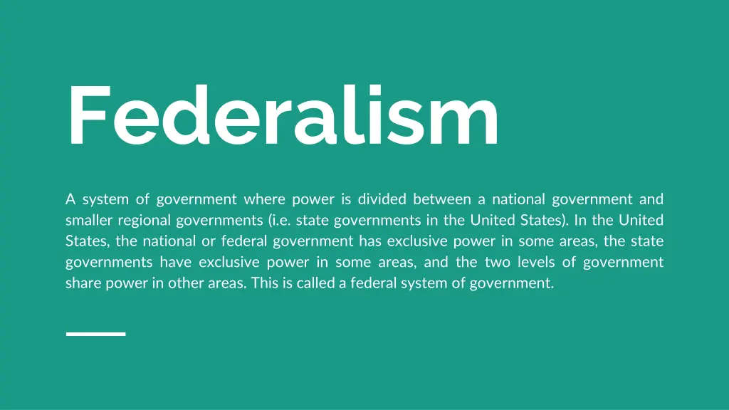 federalism 1