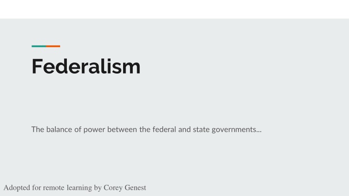 federalism