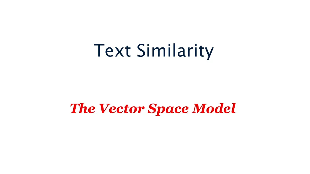 text similarity