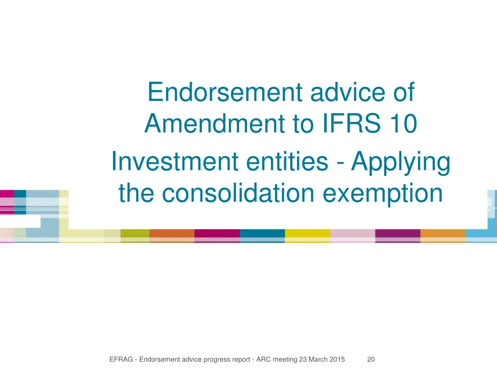 endorsement advice of amendment to ifrs