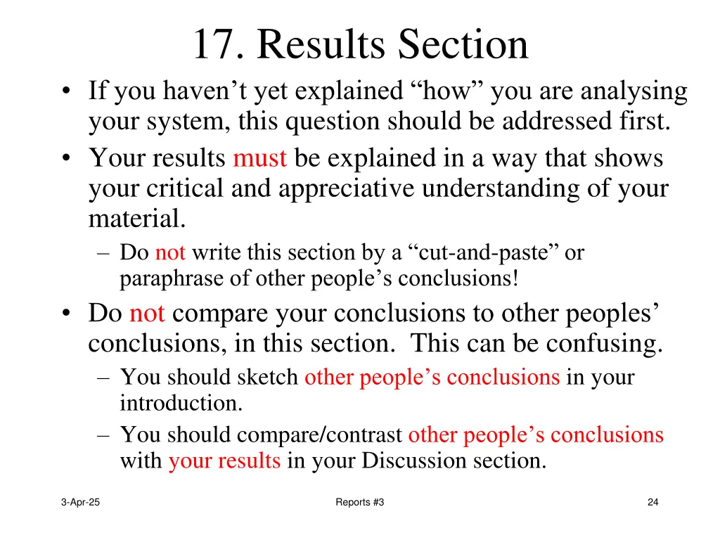 17 results section if you haven t yet explained