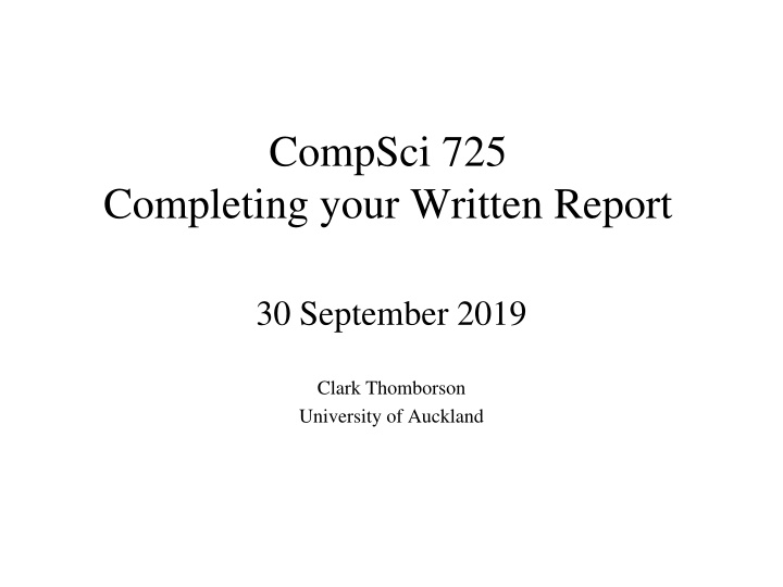 compsci 725