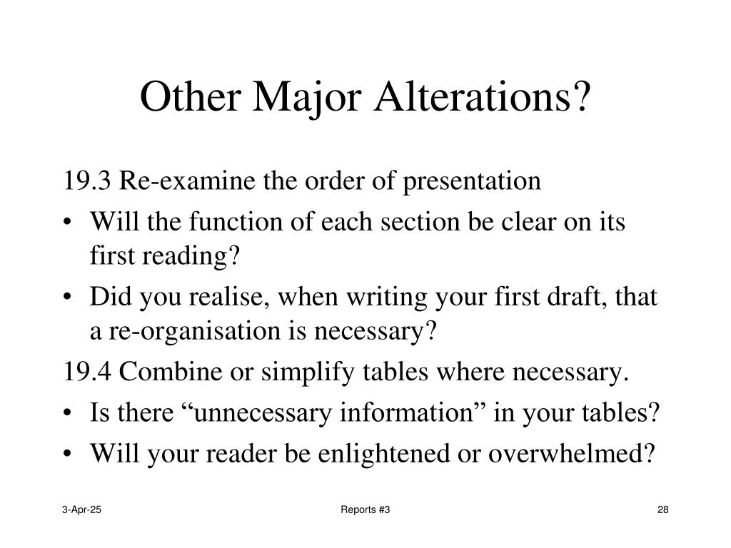 other major alterations 1