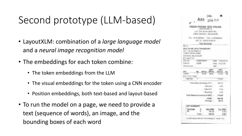 second prototype llm based