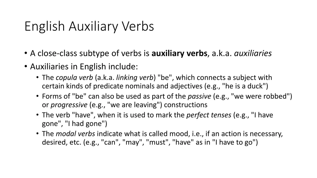 english auxiliary verbs
