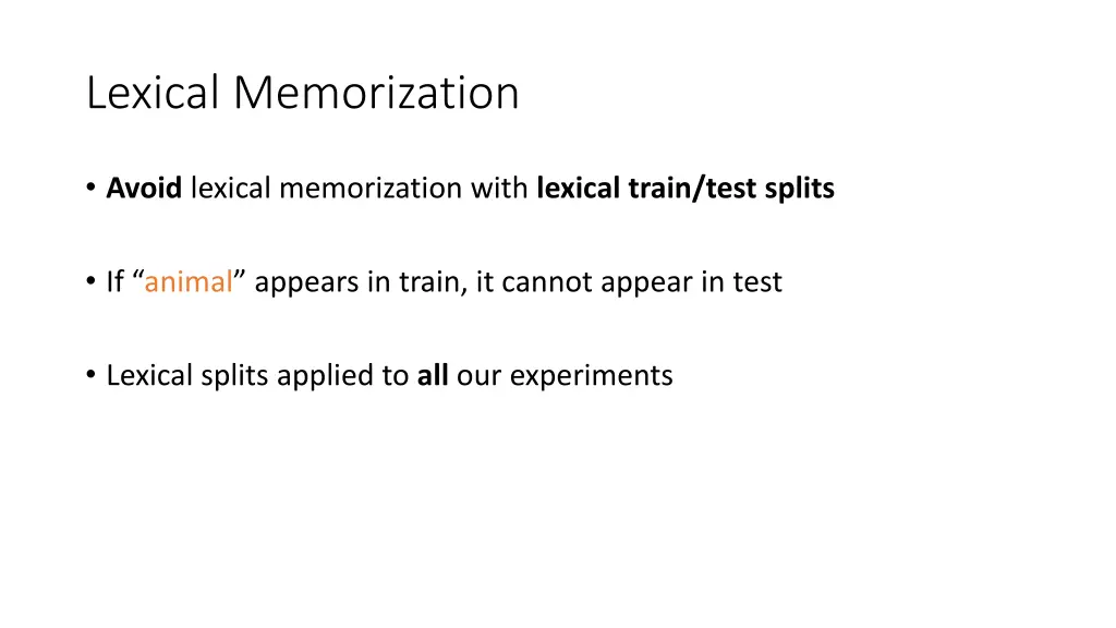 lexical memorization 1