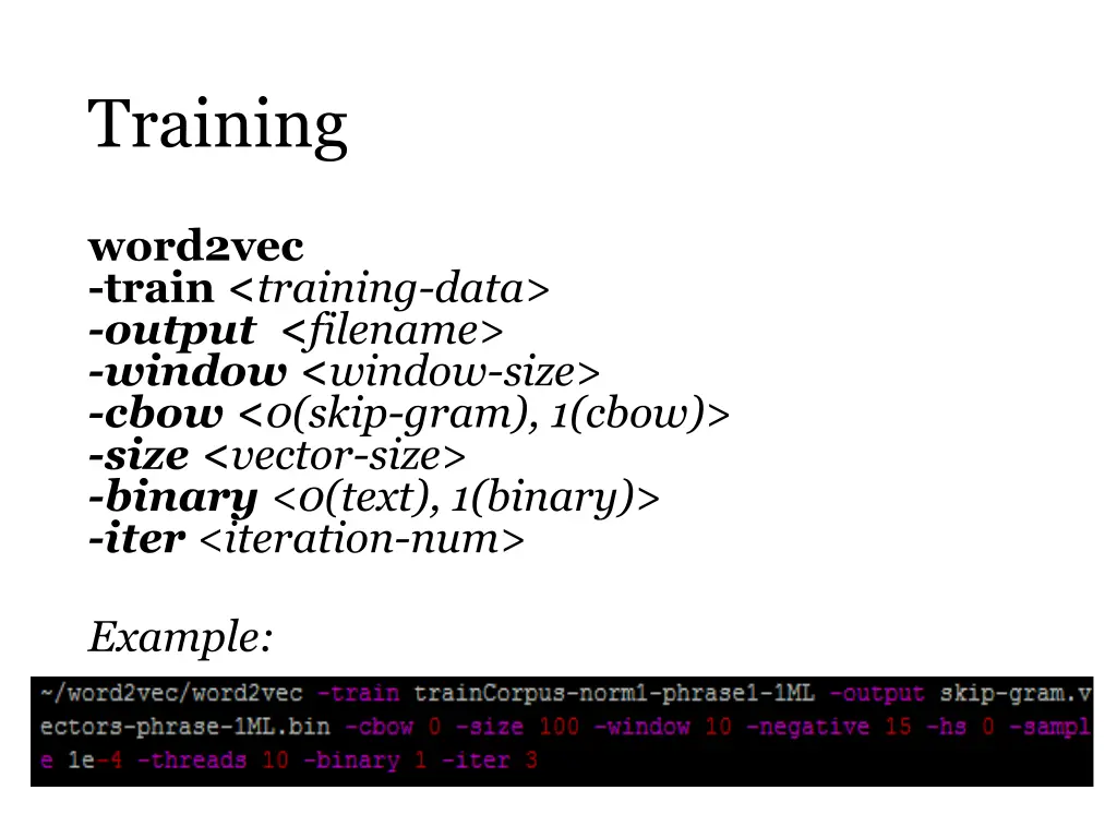 training