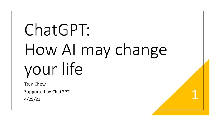 chatgpt how ai may change your life