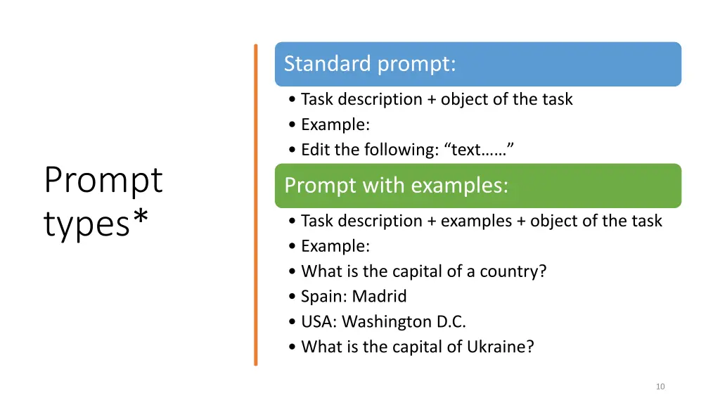 standard prompt