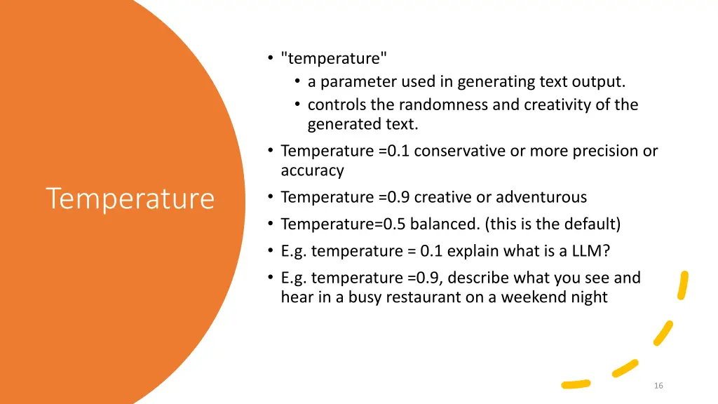 temperature a parameter used in generating text