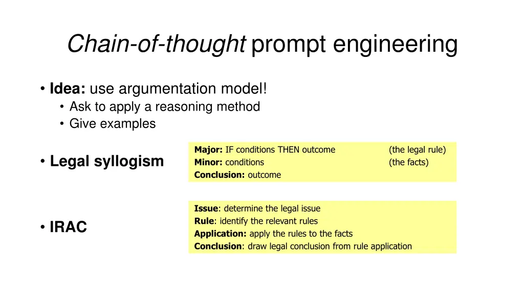 chain of thought prompt engineering