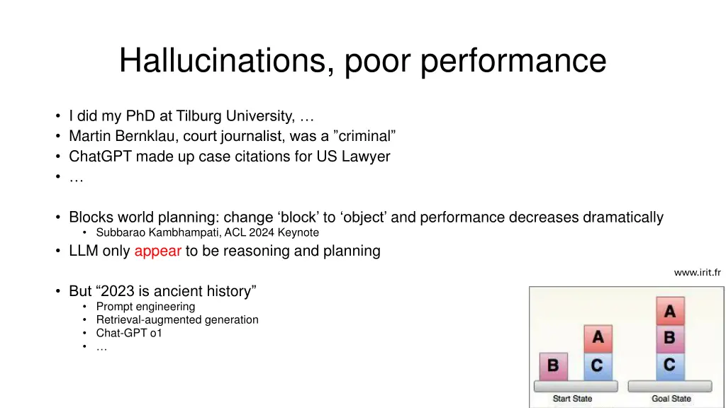 hallucinations poor performance