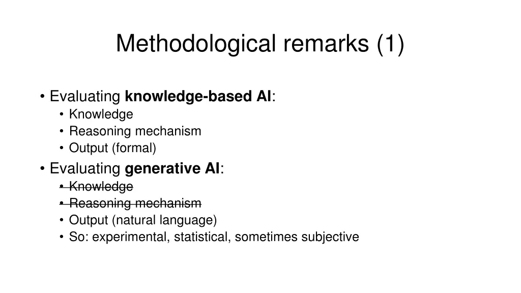 methodological remarks 1