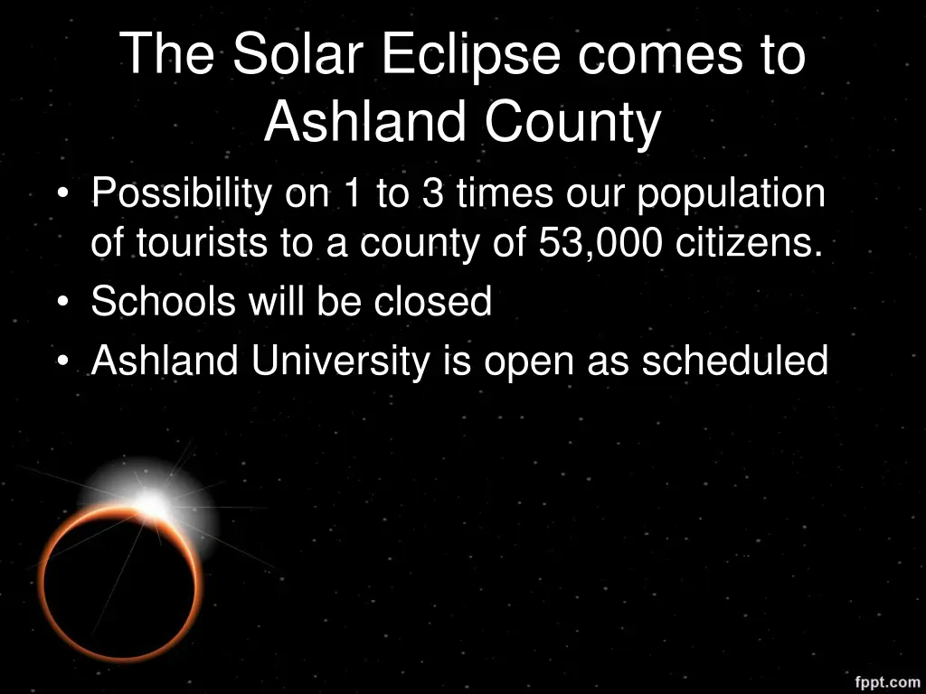 the solar eclipse comes to ashland county