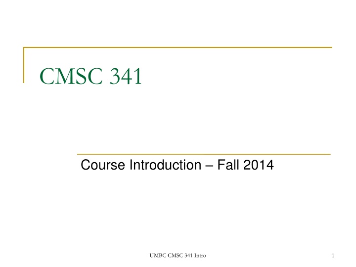 cmsc 341