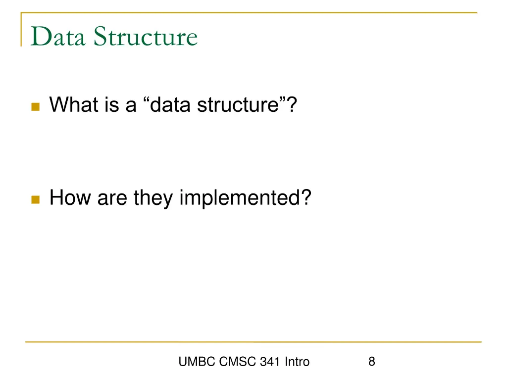 data structure