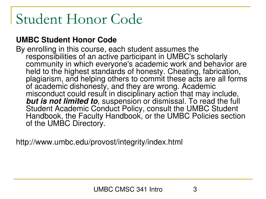 student honor code