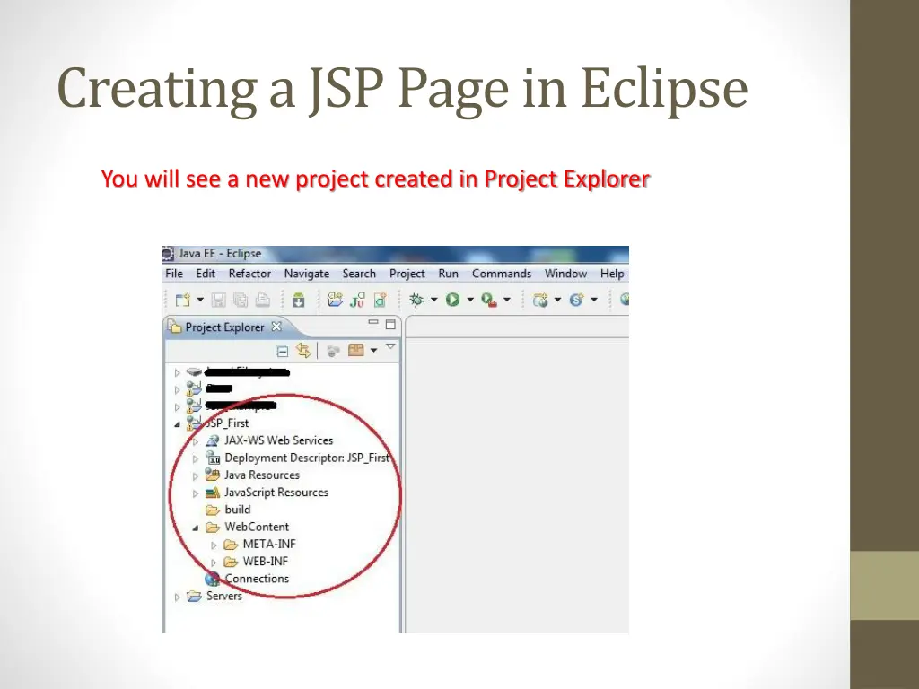 creating a jsp page in eclipse 2