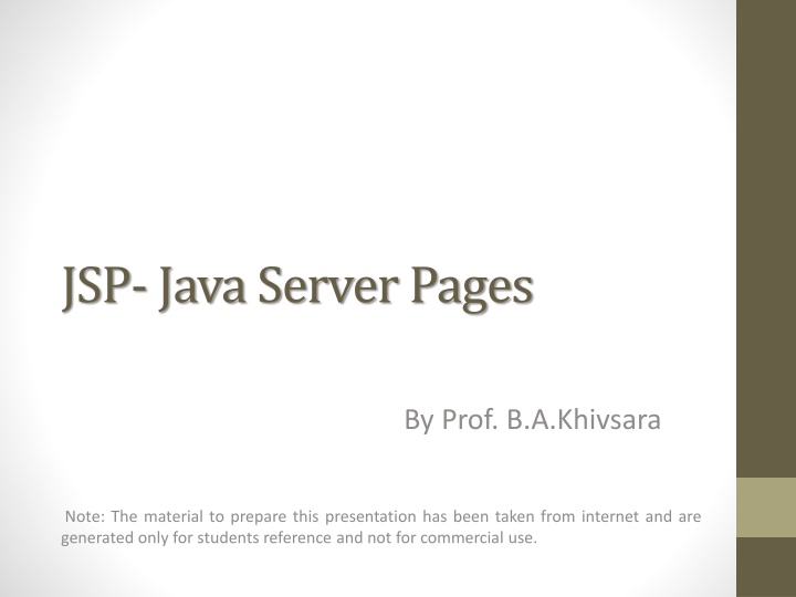 jsp java server pages