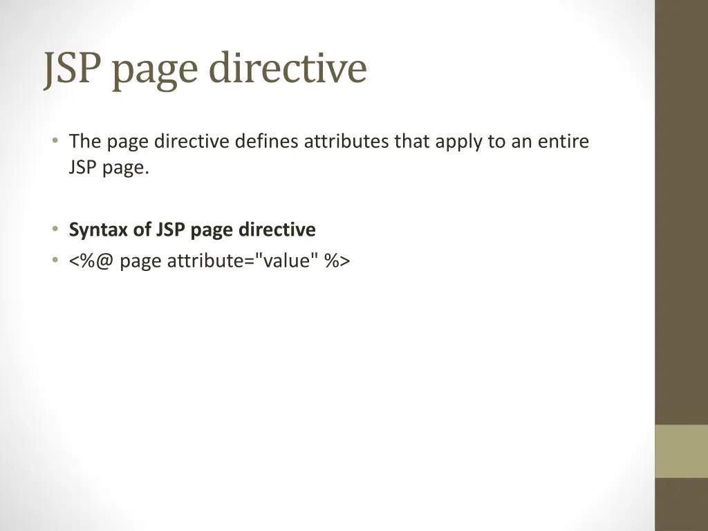 jsp page directive