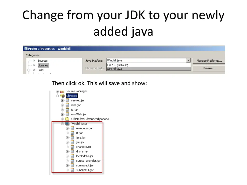 change from your jdk to your newly added java