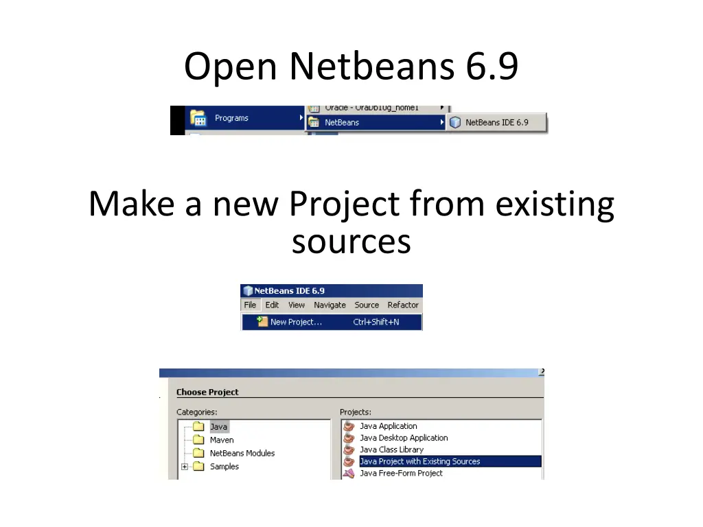 open netbeans 6 9