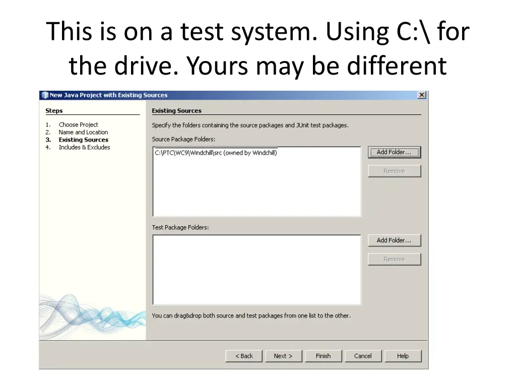 this is on a test system using c for the drive