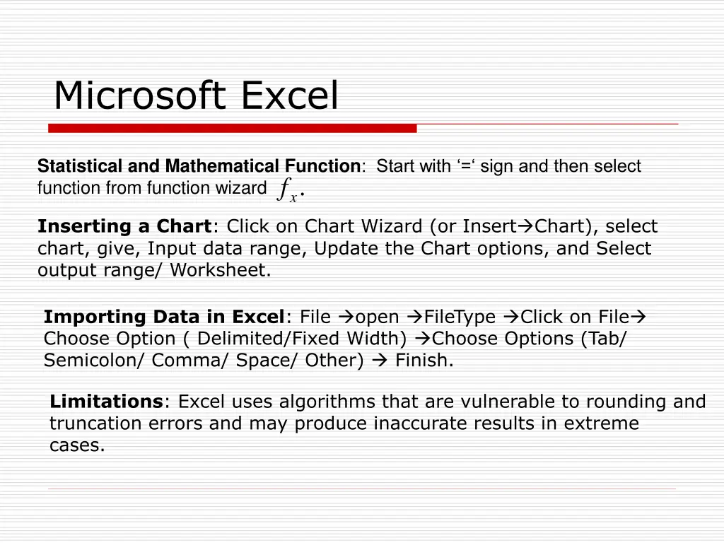 microsoft excel 3