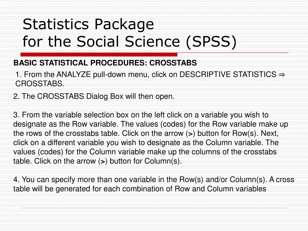 statistics package for the social science spss 12