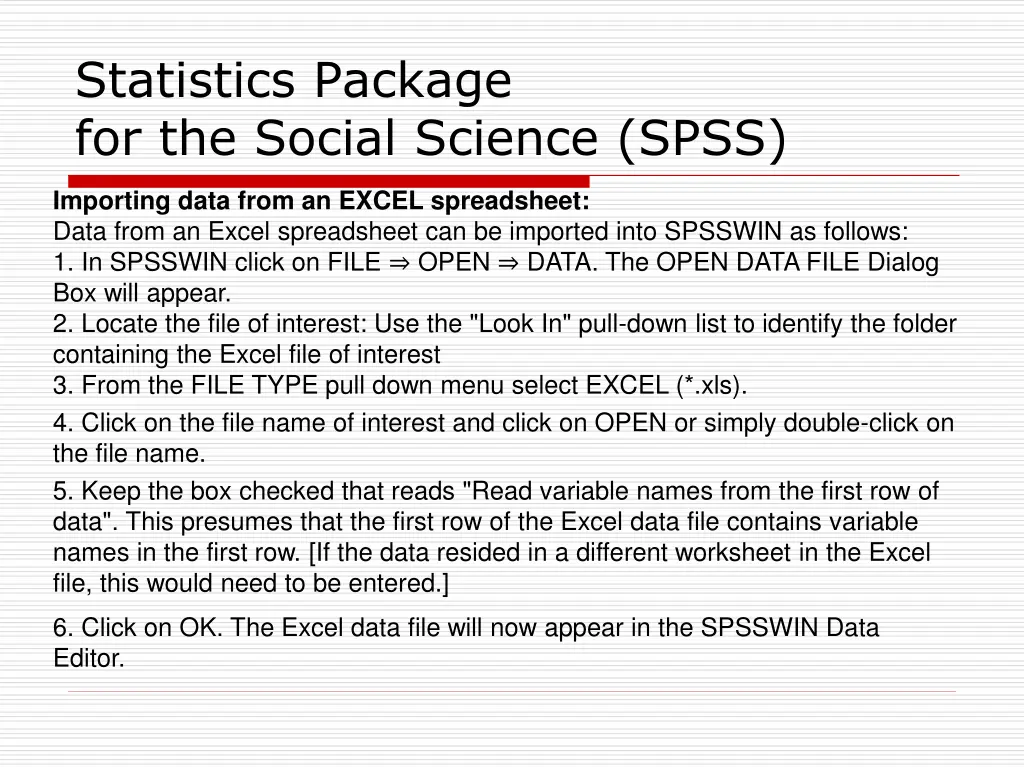 statistics package for the social science spss 6