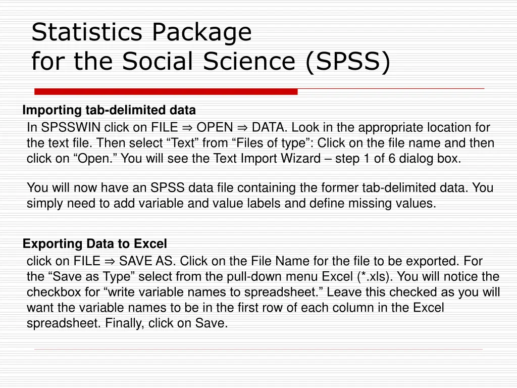 statistics package for the social science spss 8