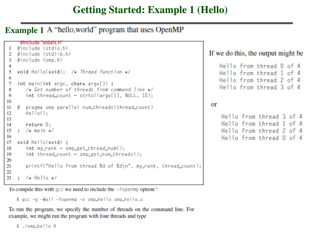 getting started example 1 hello
