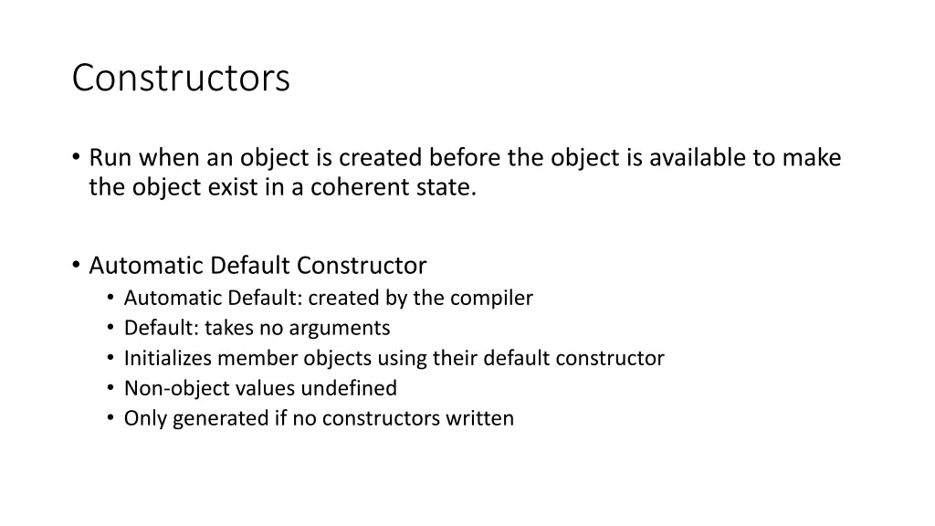 constructors