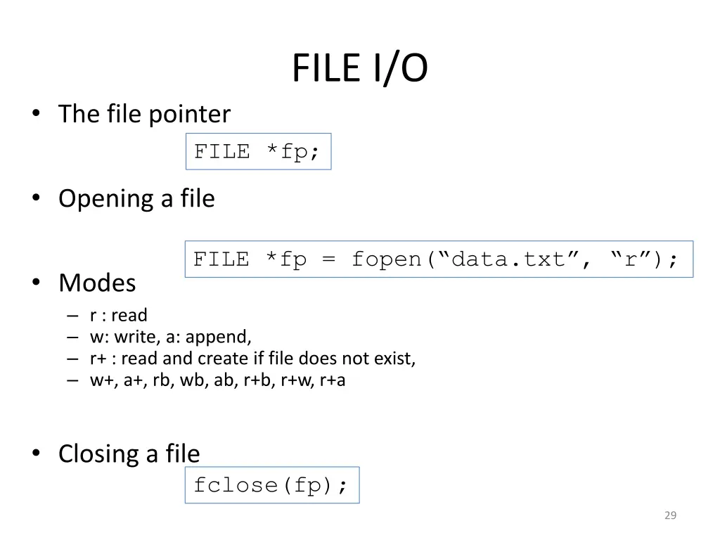 file i o