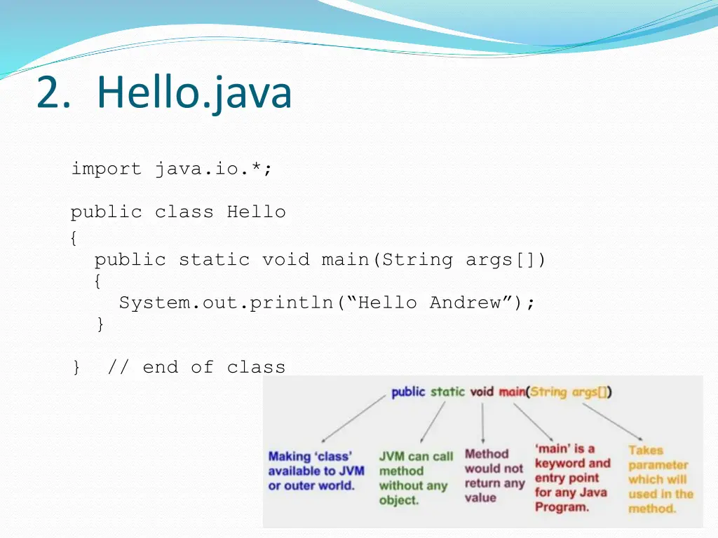 2 hello java