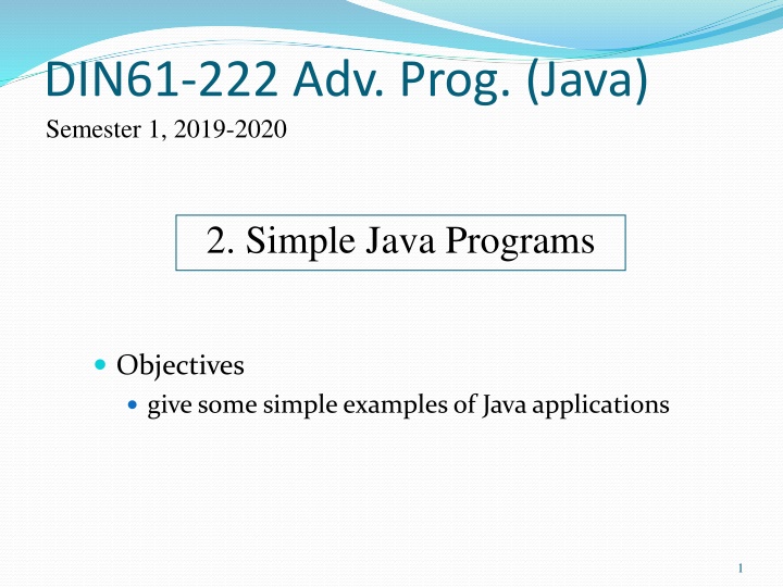 din61 222 adv prog java semester 1 2019 2020