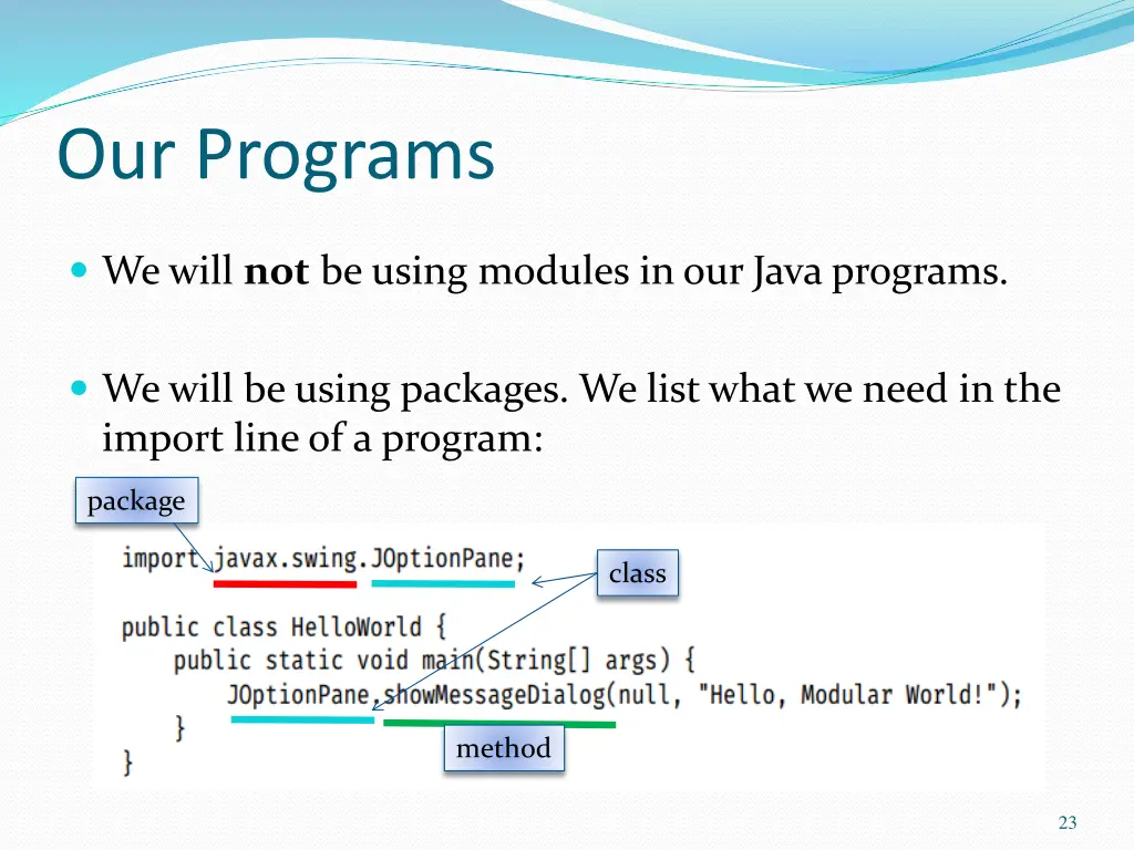 our programs