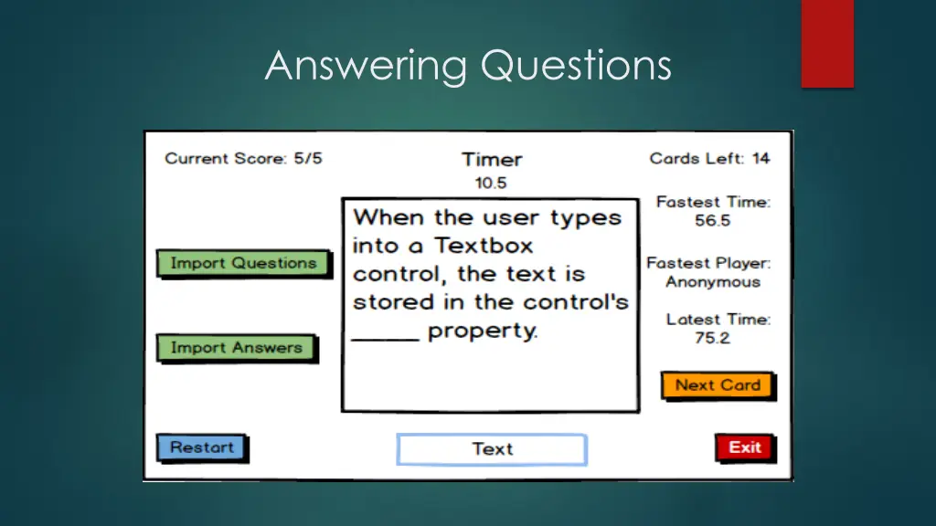 answering questions