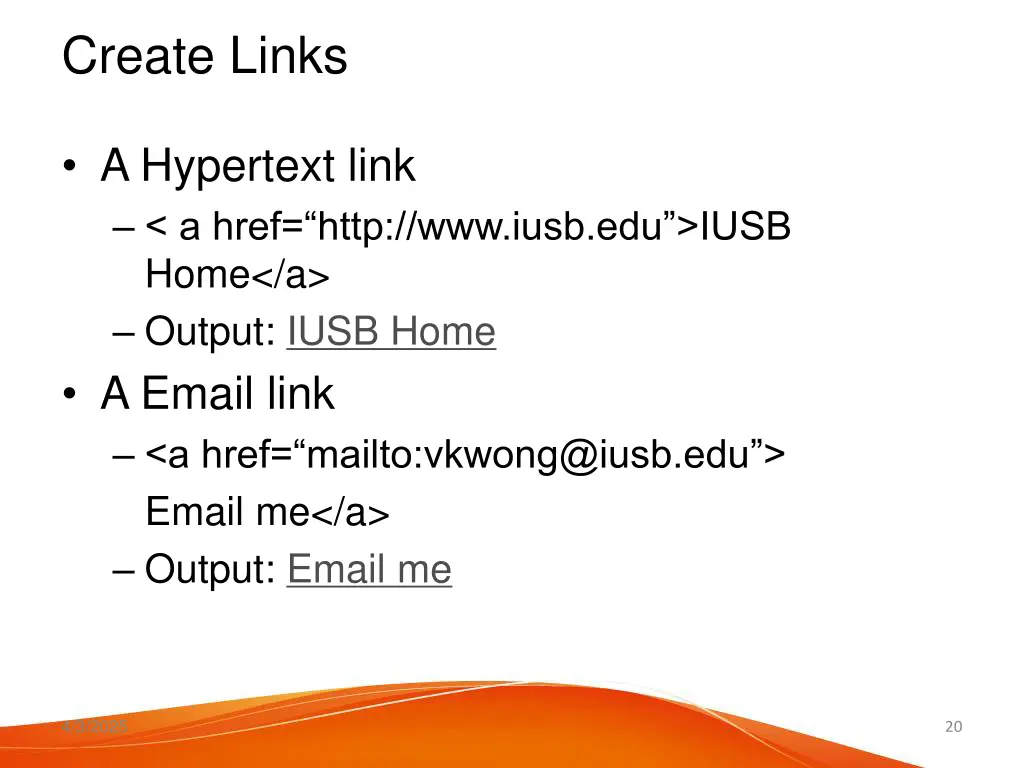 create links