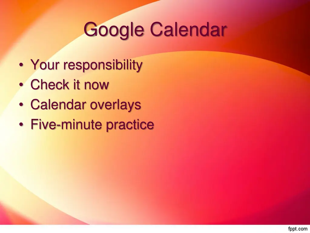 google calendar