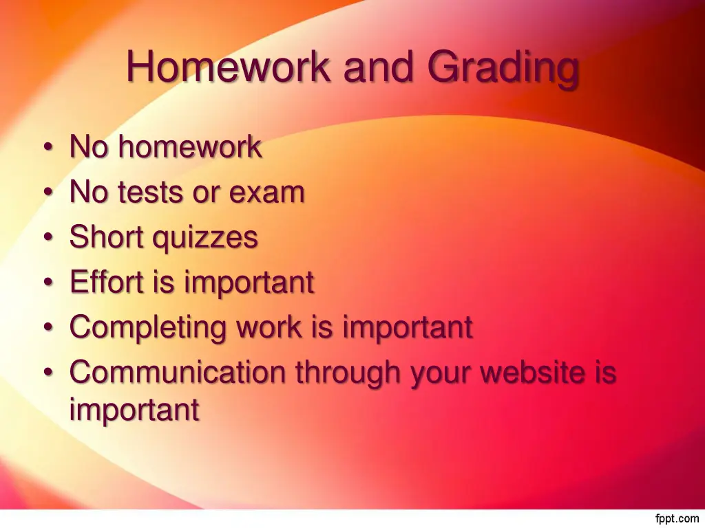 homework and grading